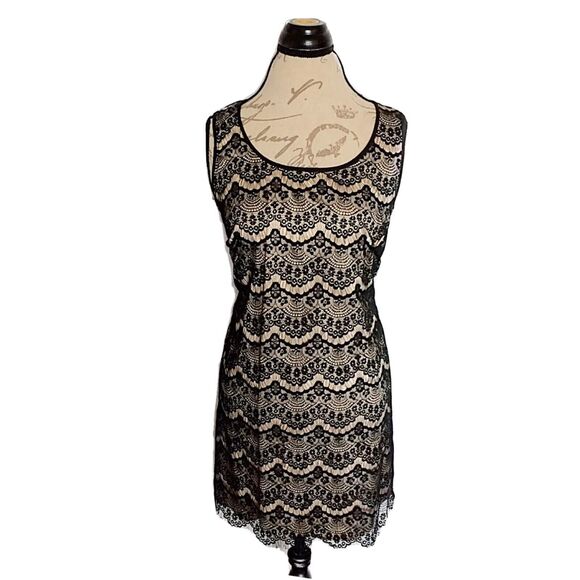 Kensie Womens Dress Sz 10 Lace Sleeveless Shift Cocktail Elegant Party Festival - Picture 2 of 13